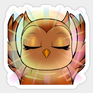 hedwid 1.5 Years Rainbow Enlightened Owl Sticker